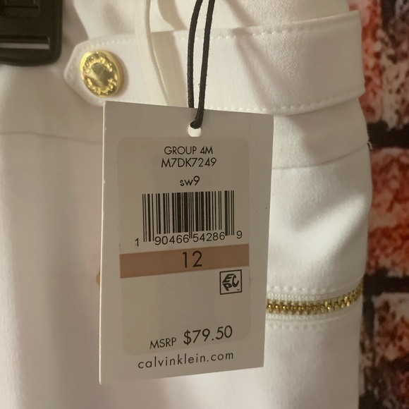 Calvin Klein White Dress Pants - Picture 2 of 4